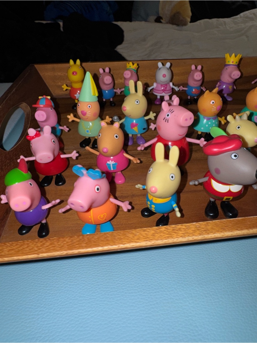 28 Peppa Pig Assorted Character Toy Figures - Multi-Color Set